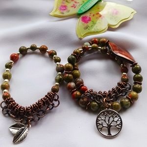 Handmade Stretch Bracelet "Landscape"